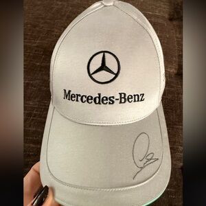 Lewis Hamilton Signature Puma Cap Hat Mercedes AMG Petronas F1 Silver Strap back